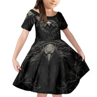 Viking Raven Family Matching Mermaid Dress and Hawaiian Shirt Viking Blood Runs Through My Veins - Wonder Print Shop