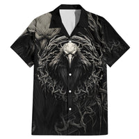 Viking Raven Family Matching Mermaid Dress and Hawaiian Shirt Viking Blood Runs Through My Veins - Wonder Print Shop