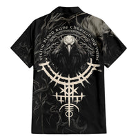 Viking Raven Family Matching Mermaid Dress and Hawaiian Shirt Viking Blood Runs Through My Veins - Wonder Print Shop