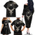Viking Raven Family Matching Off Shoulder Long Sleeve Dress and Hawaiian Shirt Viking Blood Runs Through My Veins - Wonder Print Shop