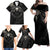 Viking Raven Family Matching Off Shoulder Maxi Dress and Hawaiian Shirt Viking Blood Runs Through My Veins - Wonder Print Shop