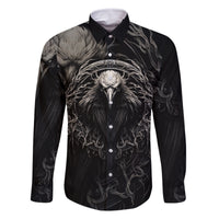 Viking Raven Family Matching Off Shoulder Maxi Dress and Hawaiian Shirt Viking Blood Runs Through My Veins - Wonder Print Shop