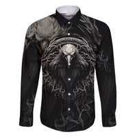 Viking Raven Family Matching Short Sleeve Bodycon Dress and Hawaiian Shirt Viking Blood Runs Through My Veins - Wonder Print Shop