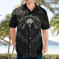 Viking Raven Hawaiian Shirt Viking Blood Runs Through My Veins - Wonder Print Shop