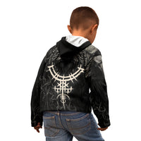 Viking Raven Kid Hoodie Viking Blood Runs Through My Veins - Wonder Print Shop