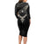 Viking Raven Long Sleeve Bodycon Dress Viking Blood Runs Through My Veins - Wonder Print Shop