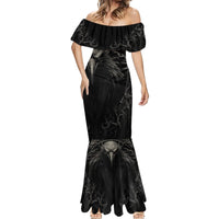 Viking Raven Mermaid Dress Viking Blood Runs Through My Veins - Wonder Print Shop
