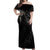 Viking Raven Off Shoulder Maxi Dress Viking Blood Runs Through My Veins - Wonder Print Shop