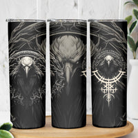 Viking Raven Skinny Tumbler Viking Blood Runs Through My Veins - Wonder Print Shop