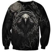 Viking Raven Sweatshirt Viking Blood Runs Through My Veins - Wonder Print Shop
