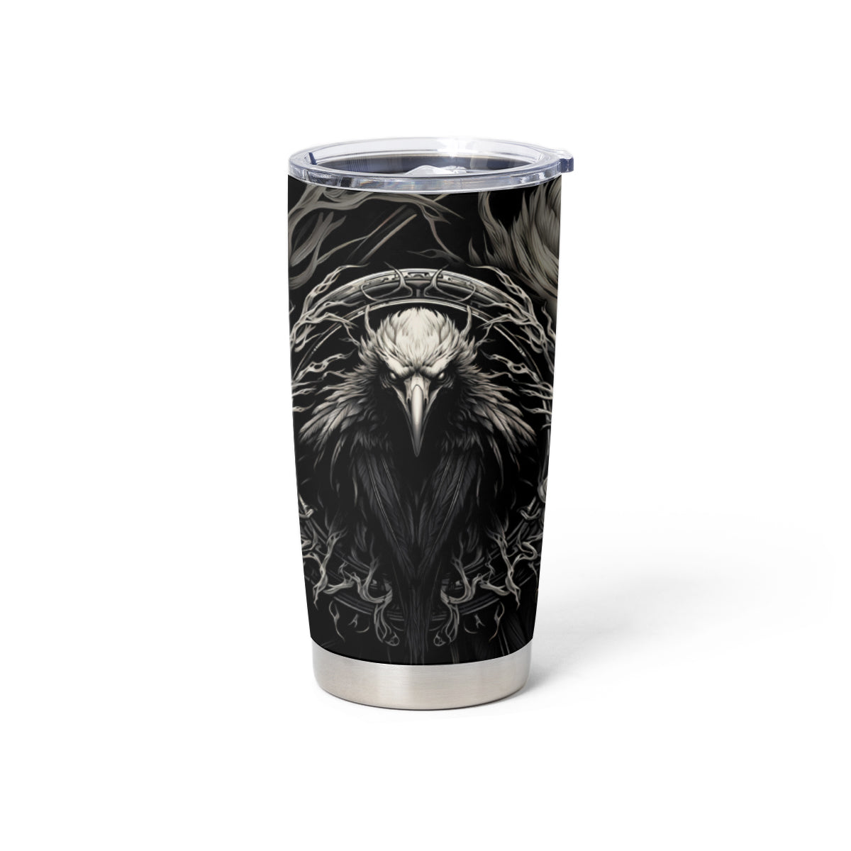 Viking Raven Tumbler Cup Viking Blood Runs Through My Veins - Wonder Print Shop