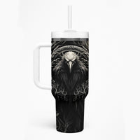 Viking Raven Tumbler With Handle Viking Blood Runs Through My Veins - Wonder Print Shop