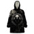 Viking Raven Wearable Blanket Hoodie Viking Blood Runs Through My Veins - Wonder Print Shop
