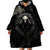 Viking Raven Wearable Blanket Hoodie Viking Blood Runs Through My Veins - Wonder Print Shop