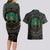 Viking Couples Matching Long Sleeve Bodycon Dress and Hawaiian Shirt Cyan Valknut and Yggdrasil - Wonder Print Shop