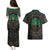 Viking Couples Matching Puletasi Dress and Hawaiian Shirt Cyan Valknut and Yggdrasil - Wonder Print Shop