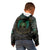 Viking Kid Hoodie Cyan Valknut and Yggdrasil - Wonder Print Shop
