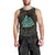 Viking Men Tank Top Cyan Valknut and Yggdrasil - Wonder Print Shop