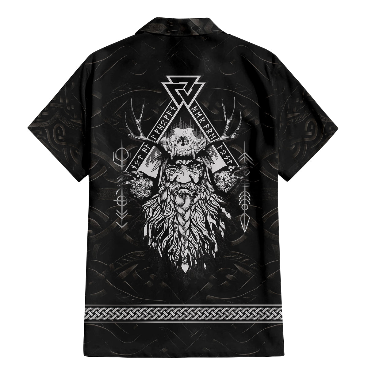 Viking Family Matching Mermaid Dress and Hawaiian Shirt Norse Enigma Odin's Vision - Wonder Print Shop