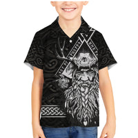 Viking Family Matching Mermaid Dress and Hawaiian Shirt Norse Enigma Odin's Vision - Wonder Print Shop