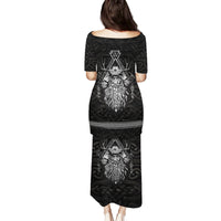 Viking Family Matching Puletasi Dress and Hawaiian Shirt Norse Enigma Odin's Vision - Wonder Print Shop