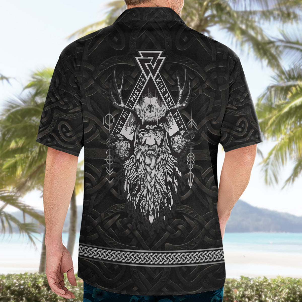 Viking Hawaiian Shirt Norse Enigma Odin's Vision - Wonder Print Shop
