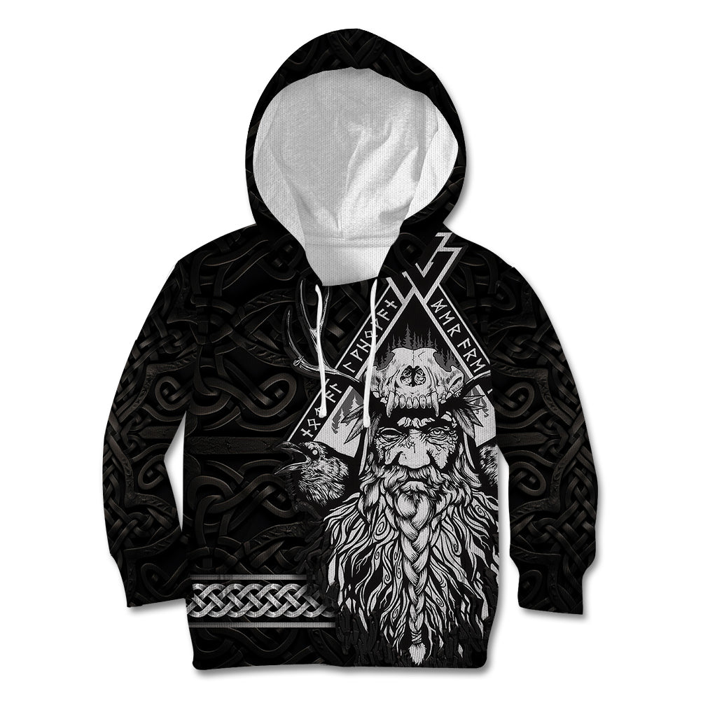Viking Kid Hoodie Norse Enigma Odin's Vision - Wonder Print Shop