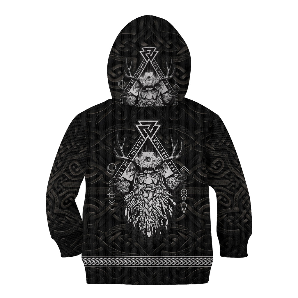Viking Kid Hoodie Norse Enigma Odin's Vision - Wonder Print Shop