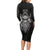 Viking Long Sleeve Bodycon Dress Norse Enigma Odin's Vision - Wonder Print Shop