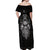 Viking Off Shoulder Maxi Dress Norse Enigma Odin's Vision - Wonder Print Shop