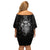 Viking Off Shoulder Short Dress Norse Enigma Odin's Vision - Wonder Print Shop