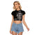 Viking Raglan Cropped T Shirt Norse Enigma Odin's Vision - Wonder Print Shop