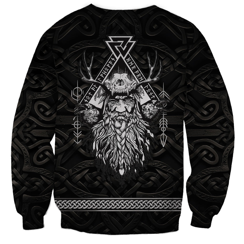 Viking Sweatshirt Norse Enigma Odin's Vision - Wonder Print Shop
