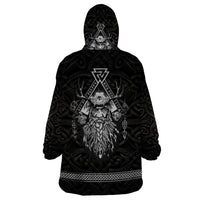 Viking Wearable Blanket Hoodie Norse Enigma Odin's Vision - Wonder Print Shop