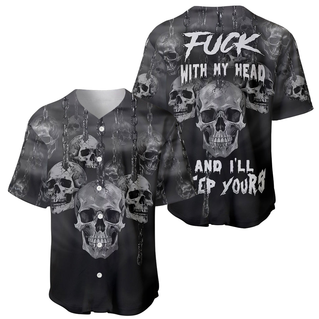 Skull Baseball Jersey I'll Keep You - Wonder Print Shop