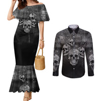 skull-couples-matching-mermaid-dress-and-long-sleeve-button-shirts-ill-keep-you