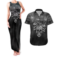 Skull Couples Matching Tank Maxi Dress and Hawaiian Shirt I'll Keep You - Wonder Print Shop