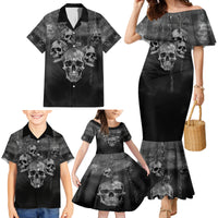 Skull Family Matching Mermaid Dress and Hawaiian Shirt I'll Keep You - Wonder Print Shop