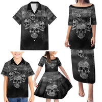 Skull Family Matching Puletasi Dress and Hawaiian Shirt I'll Keep You - Wonder Print Shop
