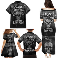 Skull Family Matching Puletasi Dress and Hawaiian Shirt I'll Keep You - Wonder Print Shop