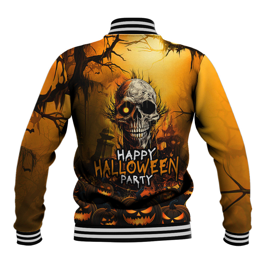 Happy Halloween Party Baseball Jacket - Wonder Print Shop