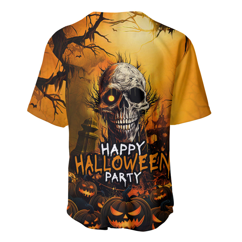 Happy Halloween Party Baseball Jersey - Wonder Print Shop