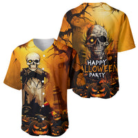 Happy Halloween Party Baseball Jersey - Wonder Print Shop