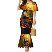 Happy Halloween Party Family Matching Mermaid Dress and Hawaiian Shirt - Wonder Print Shop