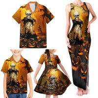 Happy Halloween Party Family Matching Tank Maxi Dress and Hawaiian Shirt - Wonder Print Shop