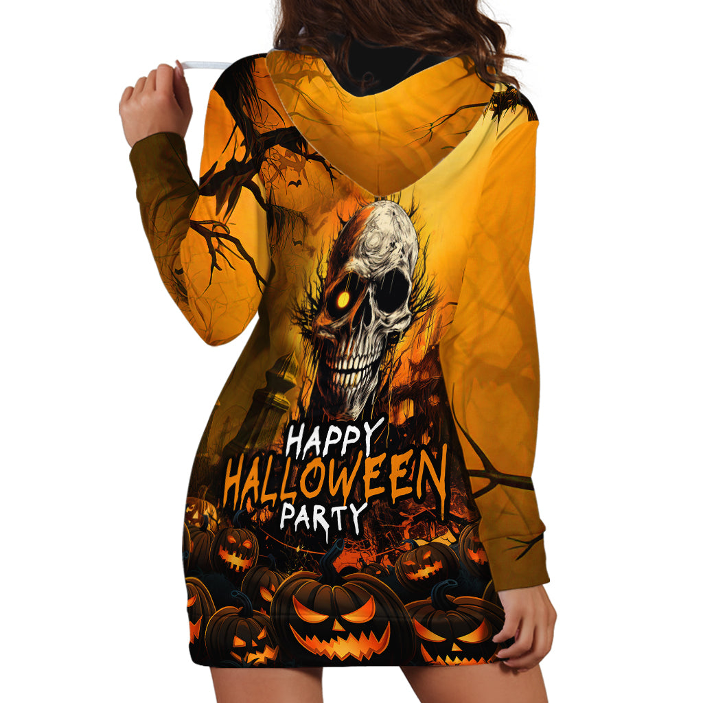 Happy Halloween Party Hoodie Dress - Wonder Print Shop
