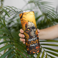 Happy Halloween Party Skinny Tumbler - Wonder Print Shop