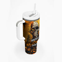 Happy Halloween Party Tumbler With Handle - Wonder Print Shop