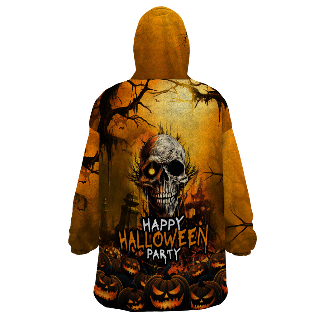 Happy Halloween Party Wearable Blanket Hoodie - Wonder Print Shop