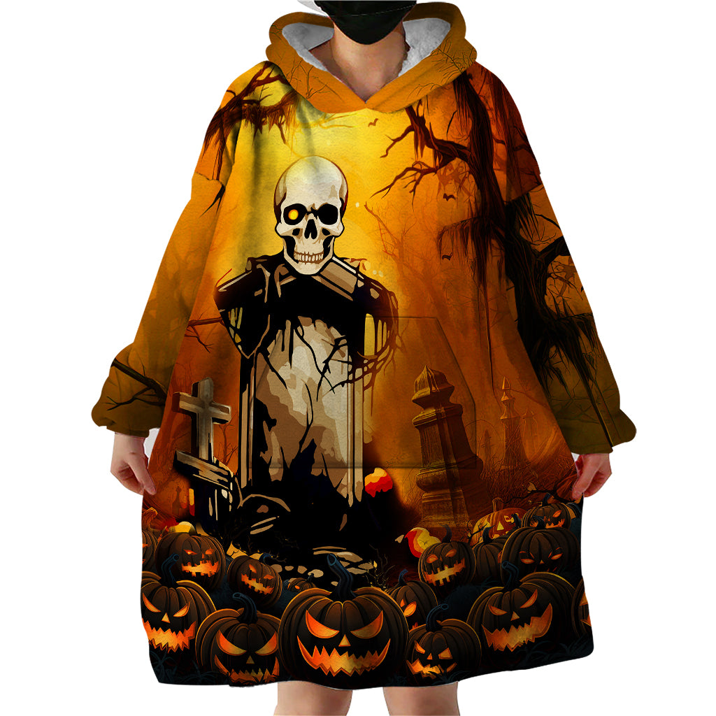 Happy Halloween Party Wearable Blanket Hoodie - Wonder Print Shop